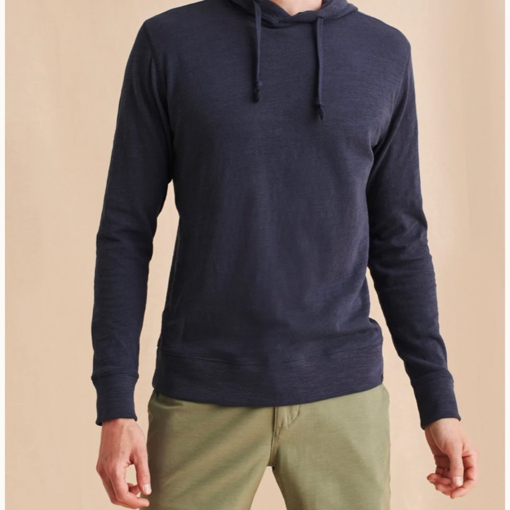 Faherty Slub Cotton Hoodie